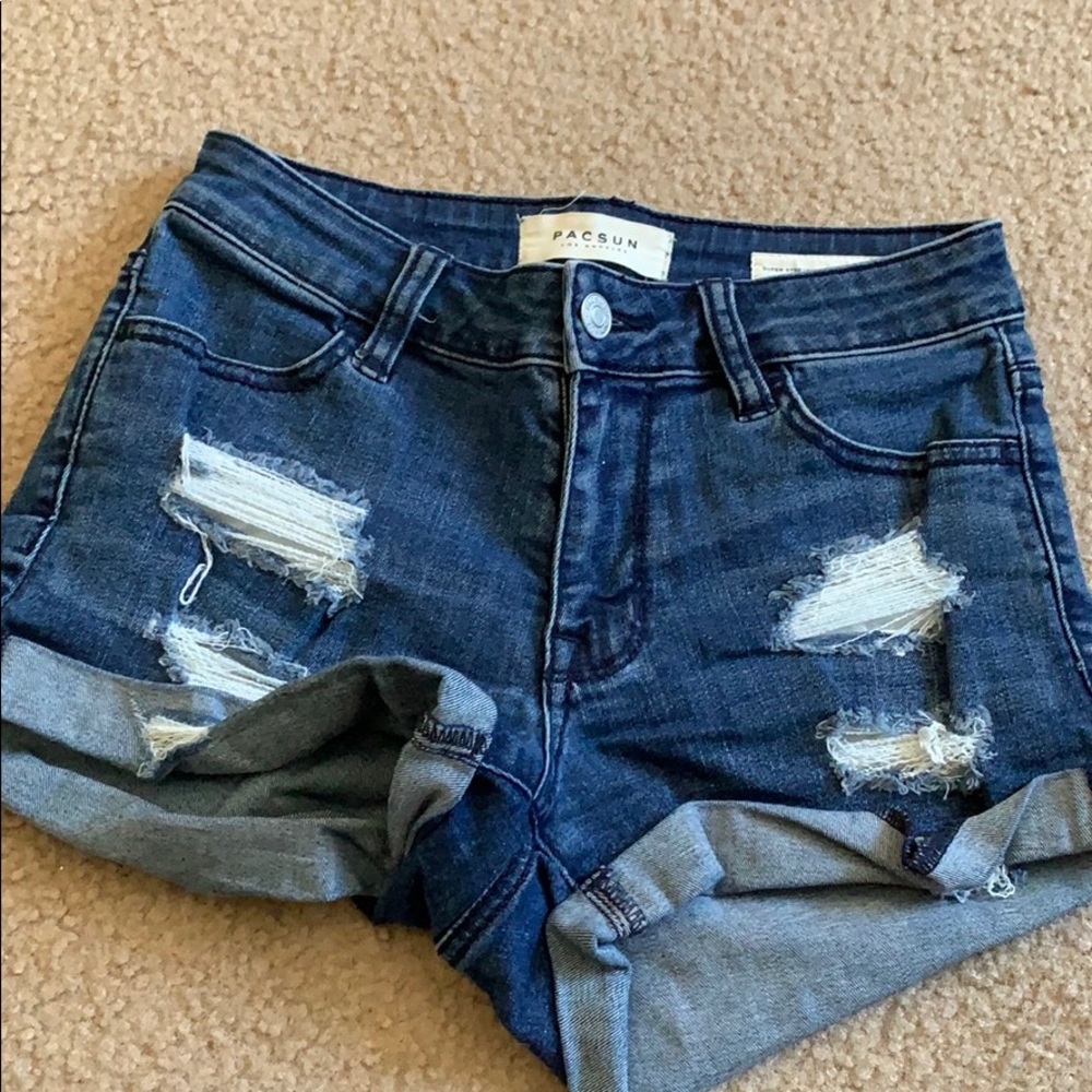 denim shorts